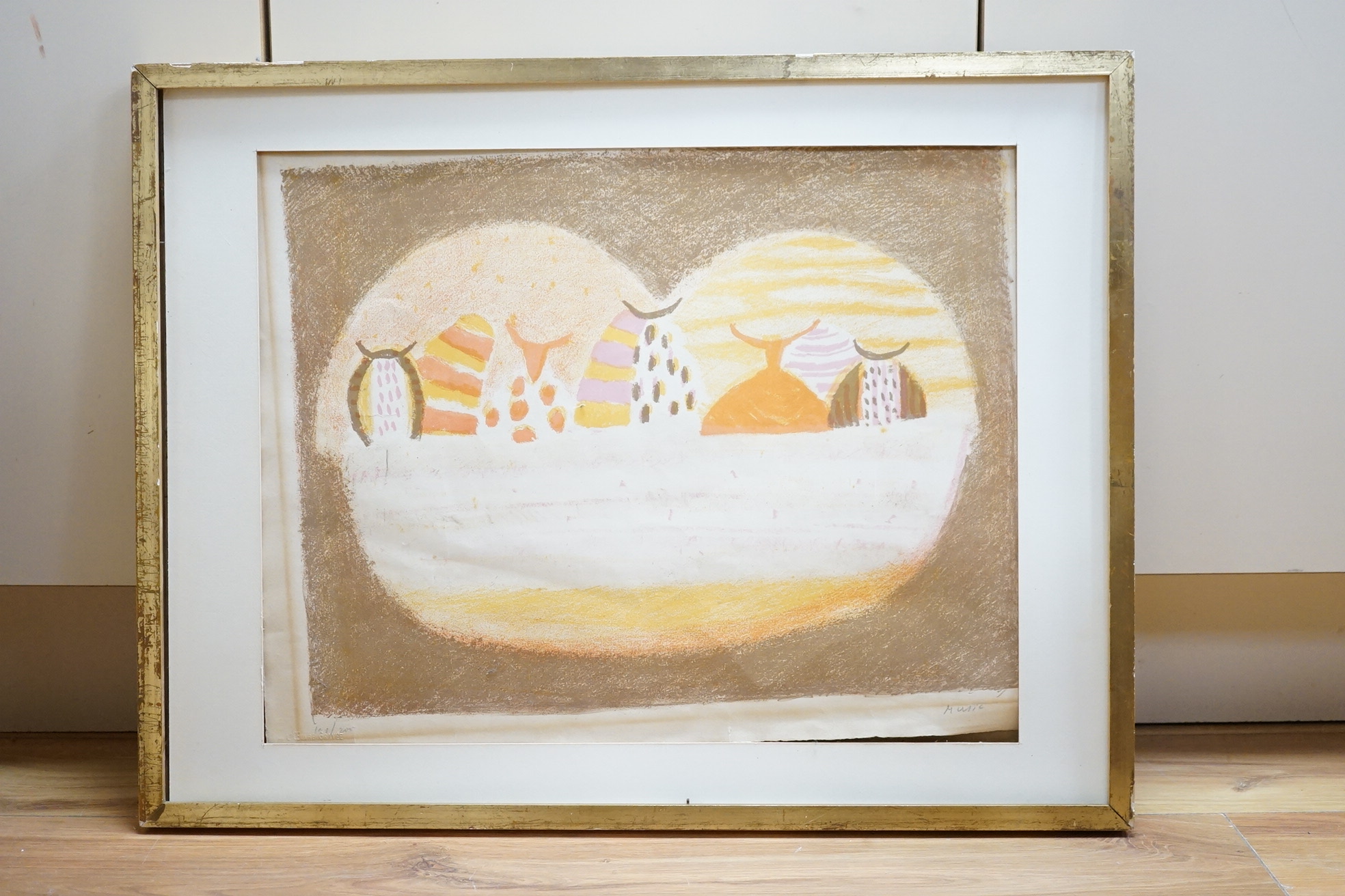 Zoran Antonio Music (Slovenian, 1909-2015), lithograph, 'Le Bac' inscribed in pencil, limited edition 101?/200, 40 x 51cm. Condition - loose within the frame